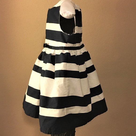 PRIMARK "Made with Love" Navy & White Dress   3-6M - Picture 6 of 12